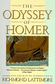 Cover of: Odyssey of Homer (Harper Colophon Books, CN 479)