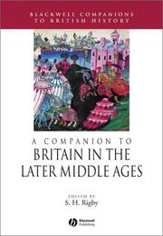 Cover of: A Companion to Britain in the Later Middle Ages (Blackwell Companions to British History) by 