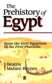 Cover of: The Prehistory of Egypt by Beatrix Midant-Reynes
