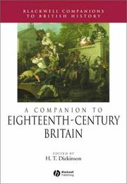 Cover of: A companion to eighteenth-century Britain by H. T. Dickinson