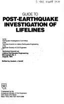 Cover of: Guide to post-earthquake investigation of lifelines by American Society of Civil Engineers. Earthquake Investigations Committee.