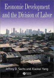 Cover of: Economic Development and the Division of Labor