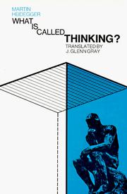 Cover of: What Is Called Thinking? by Martin Heidegger