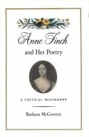 Cover of: Anne Finch and her poetry by Barbara McGovern
