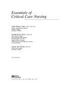 Cover of: Essentials of critical care nursing