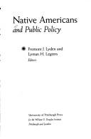 Cover of: Native Americans and public policy
