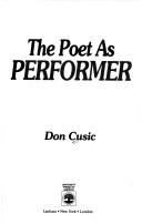 Cover of: The poet as performer