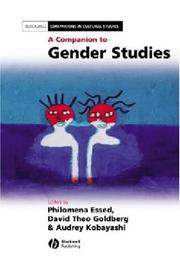 Cover of: Companion to Gender Studies by David Theo Goldberg