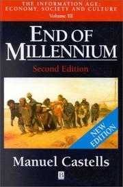 Cover of: End of millennium by Manuel Castells