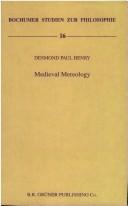 Cover of: Medieval mereology by Desmond Paul Henry