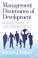 Cover of: Management dimensions of development