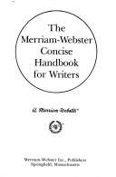 Cover of: The Merriam-Webster concise handbook for writers. by 