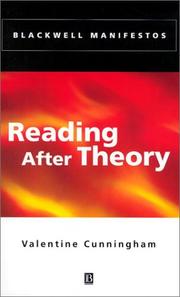 Cover of: Reading after theory