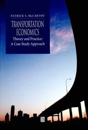 Cover of: Transportation Economics by Patrick S. McCarthy