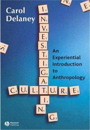 Cover of: Investigating Culture by Carol Lowery Delaney