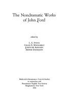 Cover of: The nondramatic works of John Ford by John Ford