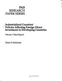 Industrialized countries policies affecting foreign direct investment in developing countries.
