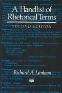 Cover of: A handlist of rhetorical terms by Richard A. Lanham