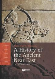 Cover of: A History of the Ancient Near East by Marc Van De Mieroop