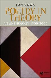 Cover of: Poetry in Theory by Jon Cook