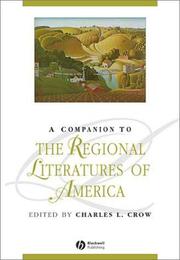 Cover of: A companion to the regional literatures of America by edited by Charles L. Crow.