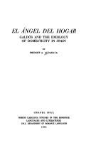 Cover of: El a ́ngel del hogar | Bridget Aldaraca