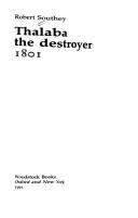 Cover of: Thalaba the Destroyer by Robert Southey