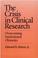 Cover of: The crisis in clinical research