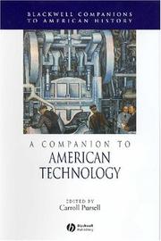 Cover of: A companion to American technology