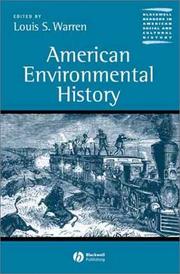 Cover of: American Environmental History