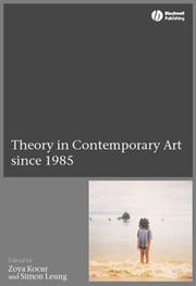 Cover of: Theory in Contemporary Art since 1985