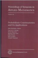 Cover of: Probabilistic combinatorics and its applications | 