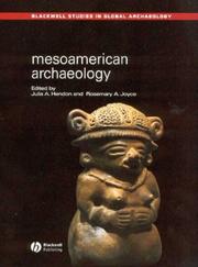 Cover of: Mesoamerican Archaeology by Rosemary A. Joyce