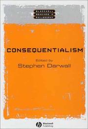 Cover of: Consequentialism (Blackwell Readings in Philosophy) by Stephen L. Darwall