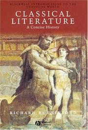Cover of: Classical Literature: A Concise History (Introductions to the Classical World)