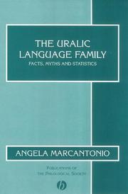 Cover of: The Uralic Language Family by Angela Marcantonio