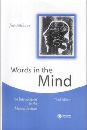 Cover of: Words in the Mind by Jean Aitchison