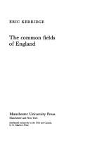 Cover of: The common fields of England