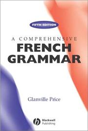 Cover of: A Comprehensive French Grammar (Blackwell Reference Grammars) by Glanville Price
