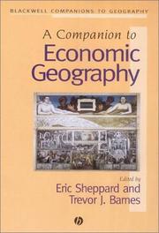 Cover of: Companion to Economic Geography