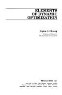 Cover of: Elements of dynamic optimization