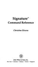 Cover of: Signature: command reference