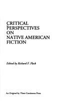 Cover of: Critical perspectives on Native American fiction