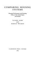 Cover of: Comparing housing systems by Valerie Ann Karn