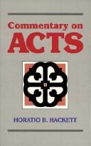 Cover of: Commentary on Acts