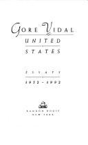 Cover of: United States: essays, 1952-1992