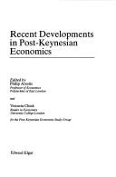 Cover of: Recent developments in post-Keynesian economics | 