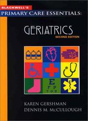 Cover of: Blackwell's Primary Care Essentials: Geriatrics