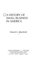 Cover of: A history of small business in America