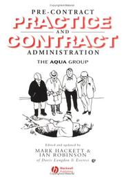 Cover of: Pre-Contract Practice and Contract Administration for the Building Team